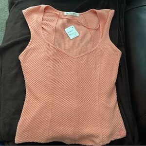 New free people top in strawberry colada